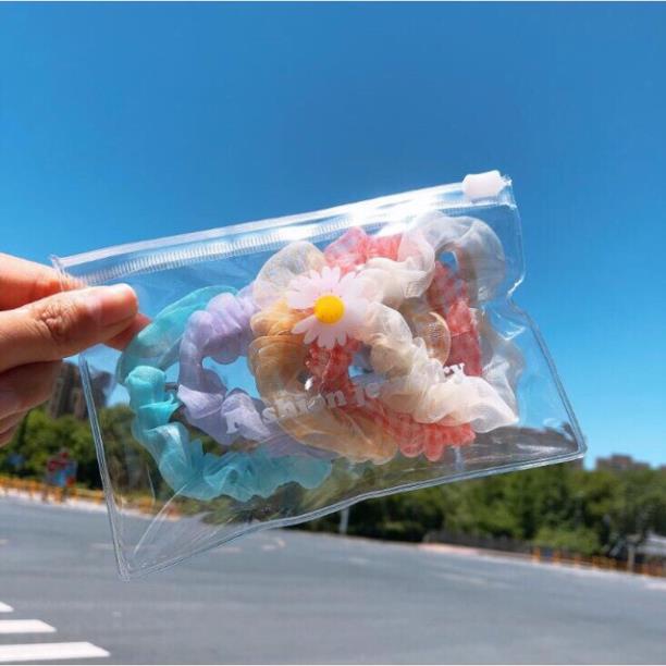 Sét 5 Dây Buộc Tóc Siêu Xinh ( Túi Zip)