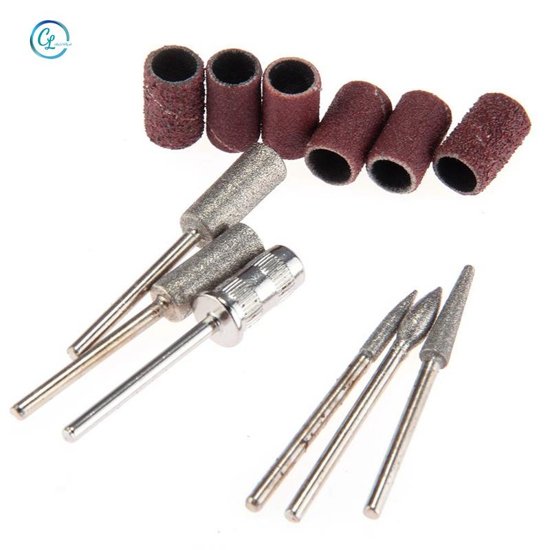 [Hàng mới về] Set dụng cụ khoan móng nghệ thuật cho máy mài dũa điện