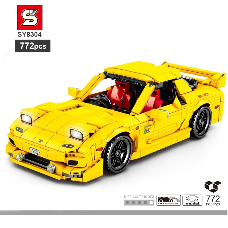 Đồ chơi lắp ráp xe Technic mô hình Xe Đua Mazda RX7 – SY BLOCK 8304