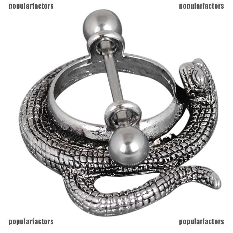 Khuyên Xỏ Cơ Thể Hình Rắn Bằng Thép Không Gỉ 14G