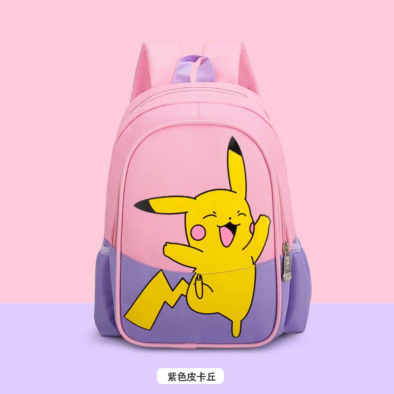 Ba Lô Đi Học Chất Liệu Nilon Hình Pikachu Cho Bé Mẫu Giáo