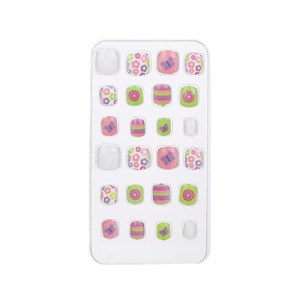 Bộ 24 Móng Tay Giả Che Phủ Toàn Diện Tháo Rời Được Cho Bé