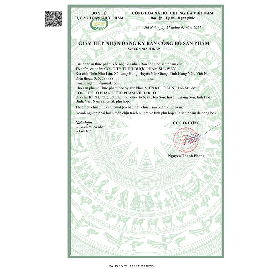 Viên Xương Khớp SUNPHARM - Hộp 30 viên -giúp khớp vận động linh hoạt, giảm nguy cơ thoái hóa khớp