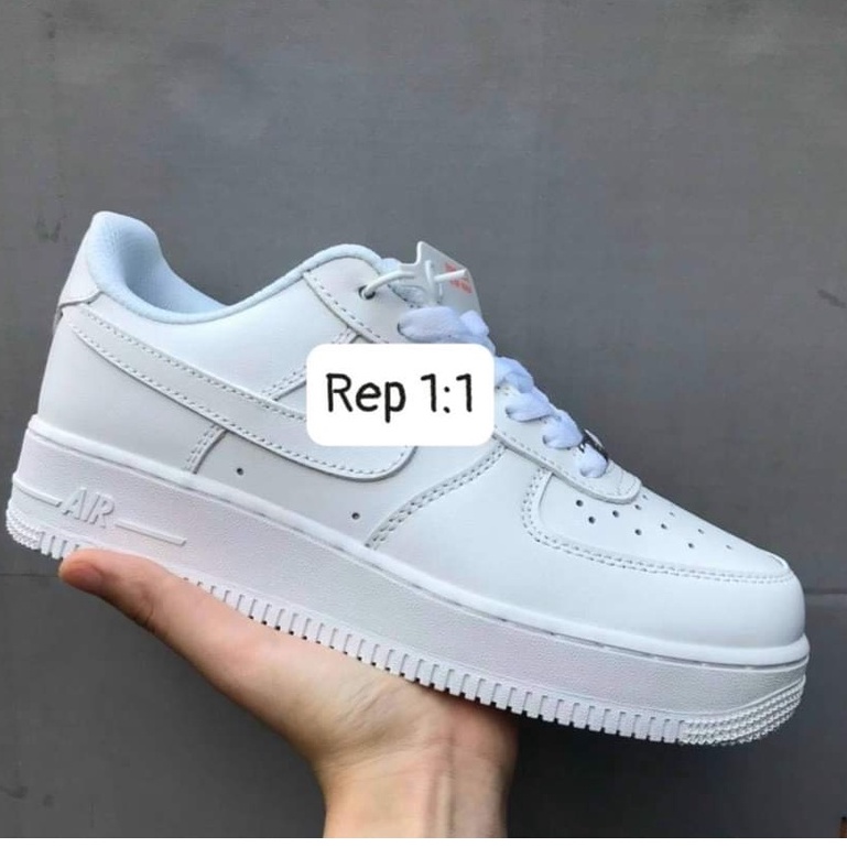 Giày thể thao Air Force trắng , sneaker Af1 đế khí độn đế 3cm - Hàng nhập khẩu