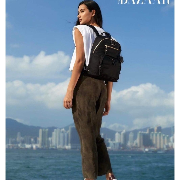 TNS-Balo chất xịn sò vừa laptop 12inch Tumie Halle backpack-màu đen