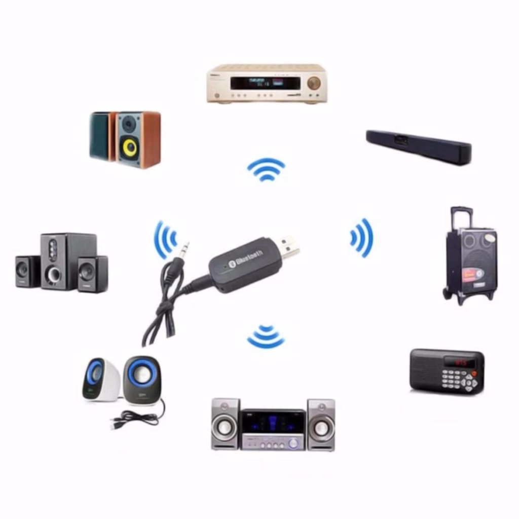 USB bluetooth cho PC- USB Bluetooth kết nối Loa Thường thành loa không dây