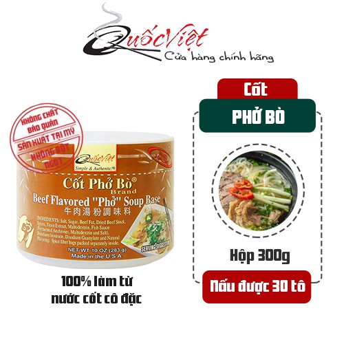 Cốt gia vị Quốc Việt hủ 300g - Gia vị nhập khẩu USA
