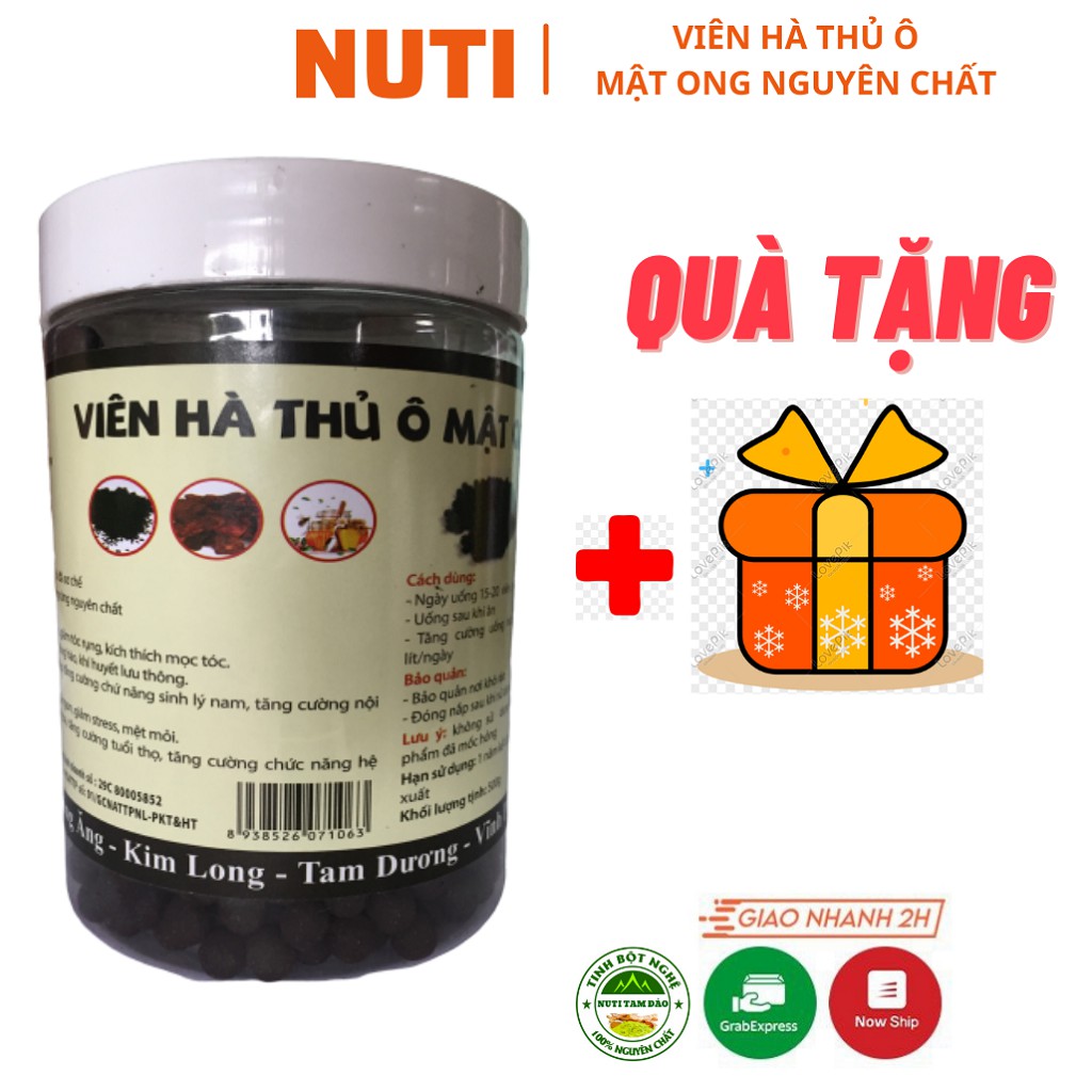 Hà Thủ Ô ⚜️KÈM QUÀ TẶNG⚜️ Viên Hà Thủ Ô Mật Ong Rừng Tam Đảo 500g, Cải Thiện Trạng Bạc Tóc, Rụng Tóc | BigBuy360 - bigbuy360.vn