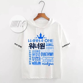 ÁO HOODIE TAY LỠ NAM NỮ WANNA ONE XANH