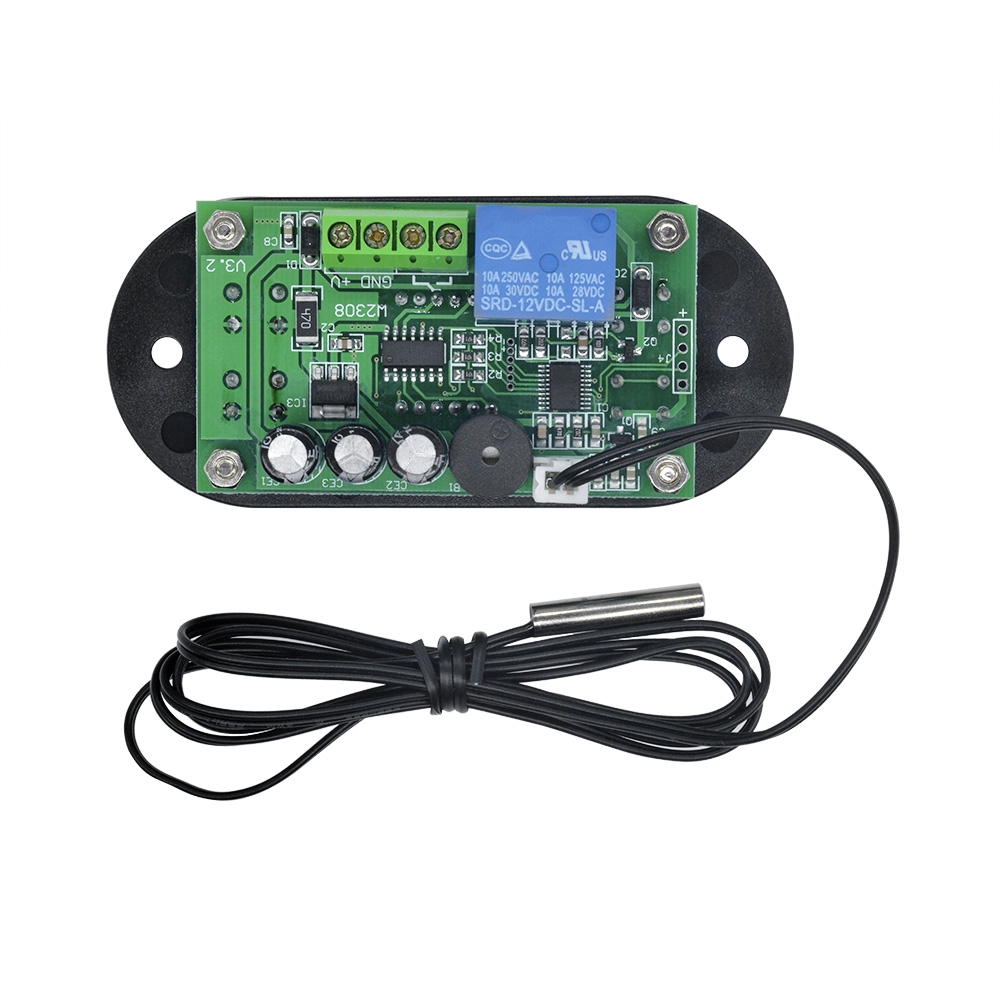 Đồng hồ công tắc điều khiển nhiệt độ PCBFUN W1308 kỹ thuật số 12V báo động cảm biến với đầu dò