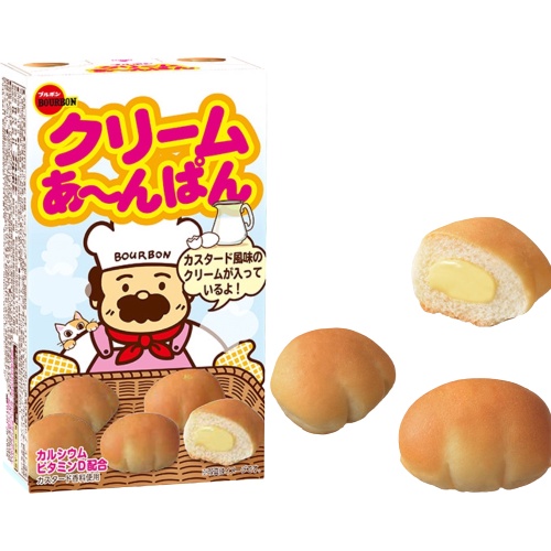 Bánh mì tươi nhân kem cho bé ăn dặm BOURBON thơm ngon Nhật Bản chính hãng 49013