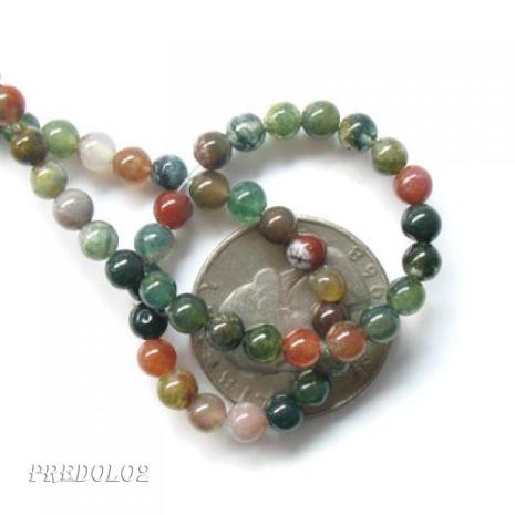 Blood Agate Round Gemstones Loose Beads Strand 4mm / 15.5 Inch