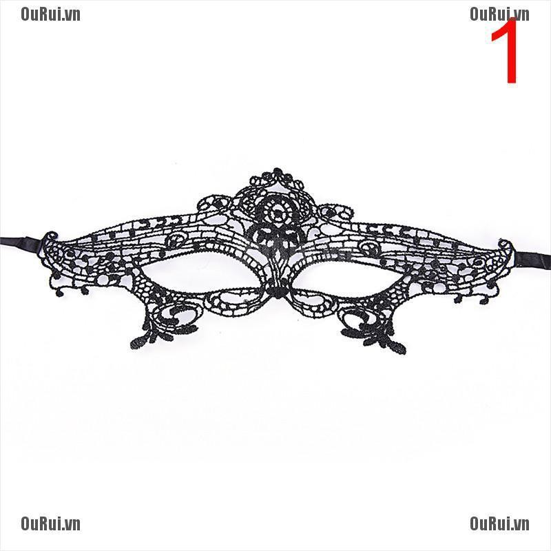 Mặt Nạ Ren Đen Che Mắt Tiện Dụng Cho Nữ