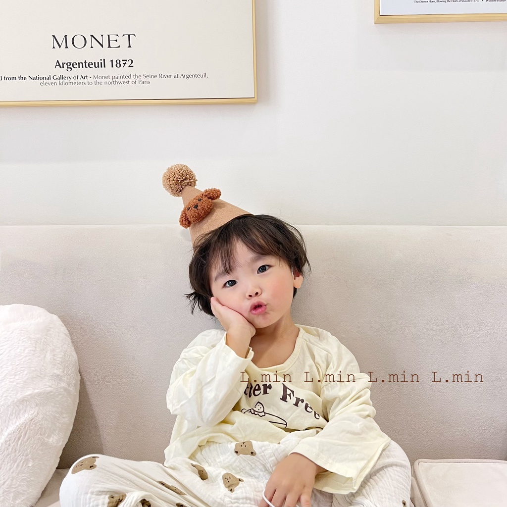 Nón party cho bé Brown bear