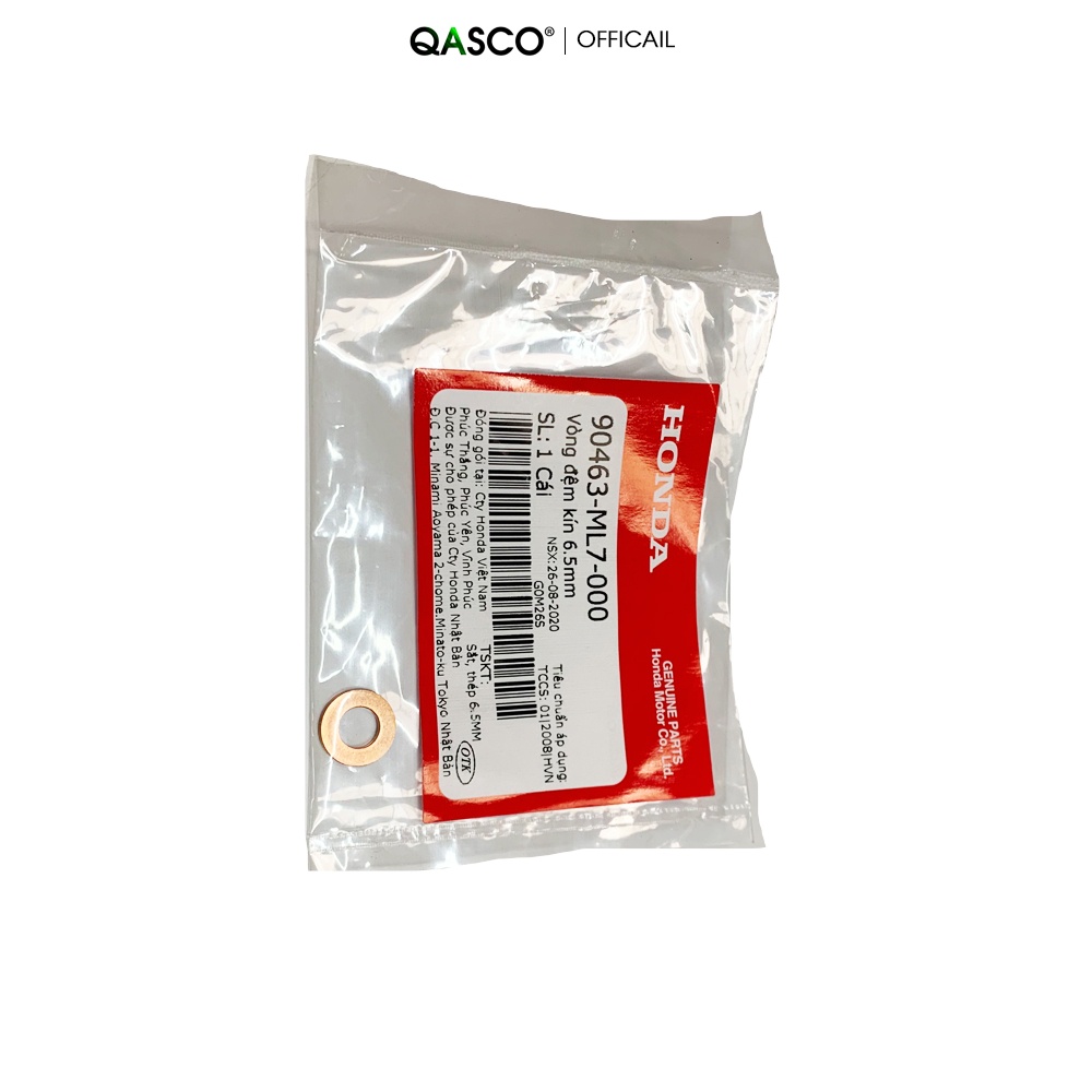 Vòng đệm kín HONDA kích cỡ 6.5 mm