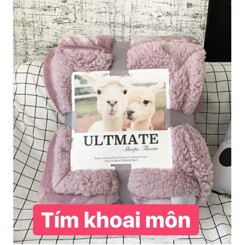 Chăn Ultimate hàng màu lông mịn size 2m*2m3 kèm tem mác -&gt;được chọn màu