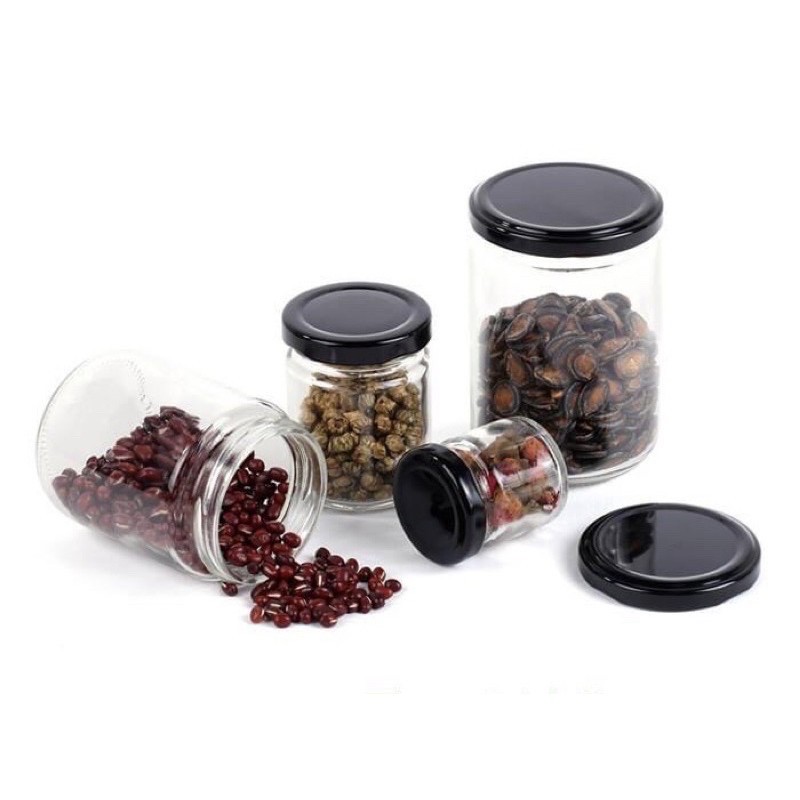 Bộ 10-HỦ THUỶ TINH CHƯNG YẾN 75ml/100ml nắp thiếc