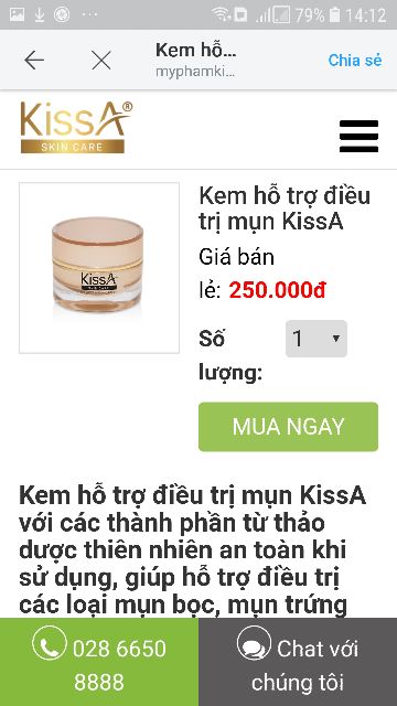 kem dưỡng KISSA