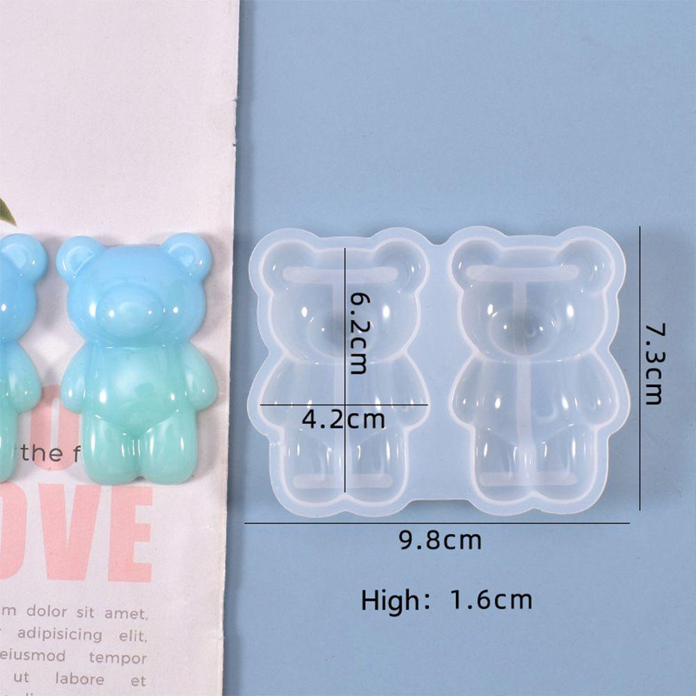 Khuôn Silicone Làm Trang Sức Hình Gấu Dễ Thương