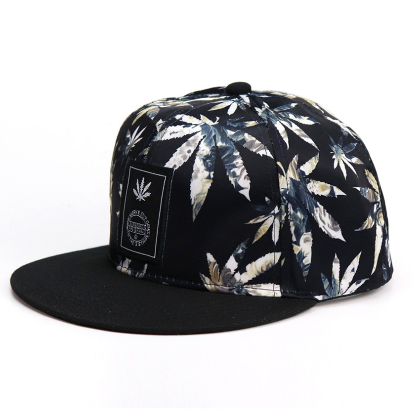 Mũ hiphop họa tiết lá phong - Mũ snapback thời trang Hàn Quốc siêu đẹp, siêu hot