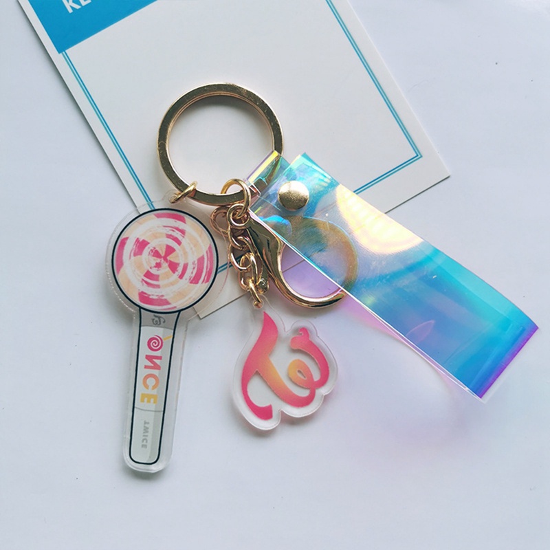 Móc Khóa Đèn Laser In Logo Nhóm Nhạc Kpop ATEEZ