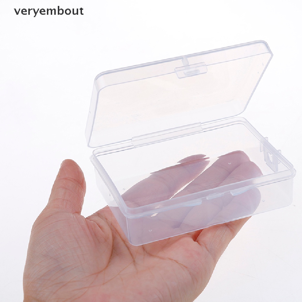 Hộp nhựa trong suốt hình vuông đa năng 9cm*6.5cm*3cm