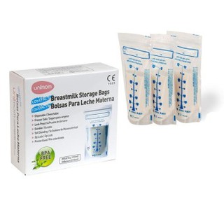 ( Tặng 01 ống bón 5ml ) Túi trữ sữa Unimom Compact 210ml không BPA hộp 10 túi / 20 túi / 30 túi / 60 túi