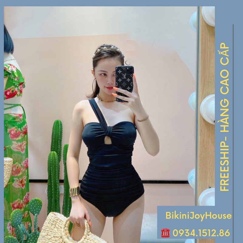 Bikini ❤ FREESHIP❤liền mảnh nơ ngực quai chéo cao cấp