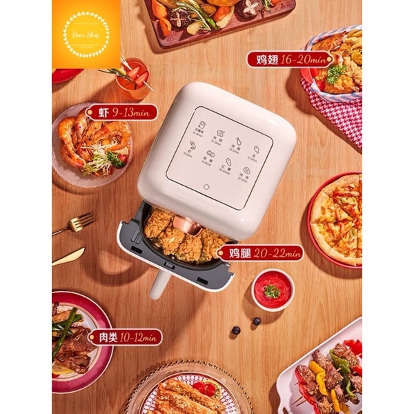 Nồi chiên không dầu hãng MIDEA nội địa dung tích 3L mẫu hot nhiều màu sang chảnh