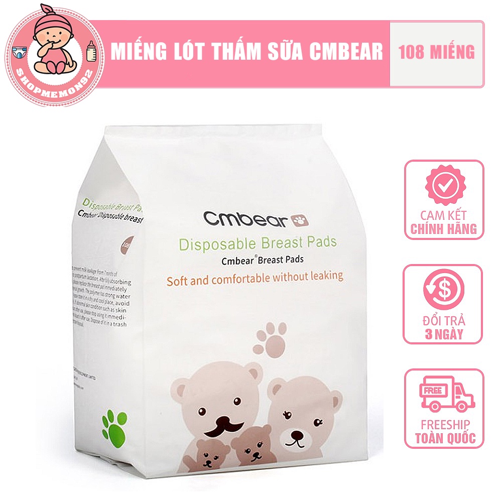 Miếng Lót Thấm Sữa CMBEAR (108 Miếng)