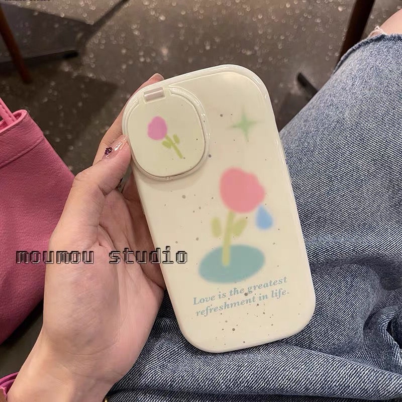 Ốp Điện Thoại acrylic Cứng Hình Hoa Cho iphone 13 pro max 12 pro max 7 8 plus x xr xs max