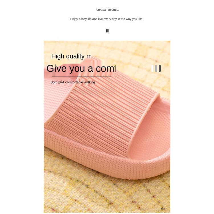 Dép Đi Trong Nhà Dày Dặn Thời Trang Mùa Hè Mới Cho Nam Và Nữ