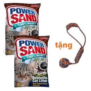 [MUA 2 TẶNG 1] Cát mèo Power Sand / Cát vệ sinh cho mèo Power Sand 5L