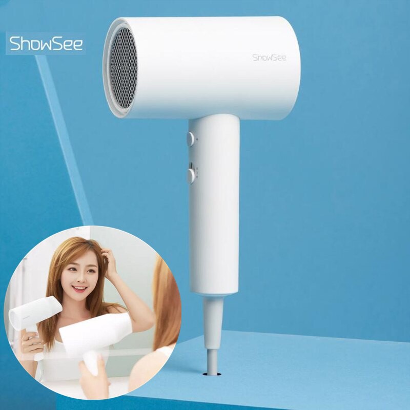 Máy sấy tóc bổ sung ion âm Xiaomi Youpin SHOWSEE A1-W A2-W 1800W cao cấp Chống Xù Rối Khô Tóc