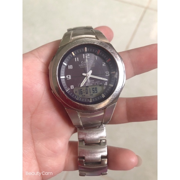 Đồng hồ nam hiệu casio wave ceptor touch solar