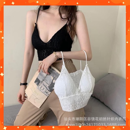 ÁO BRA REN 2 DÂY CÚP NGỰC KÈM MÚT SIÊU ĐẸP, ÁO BRA NỮ