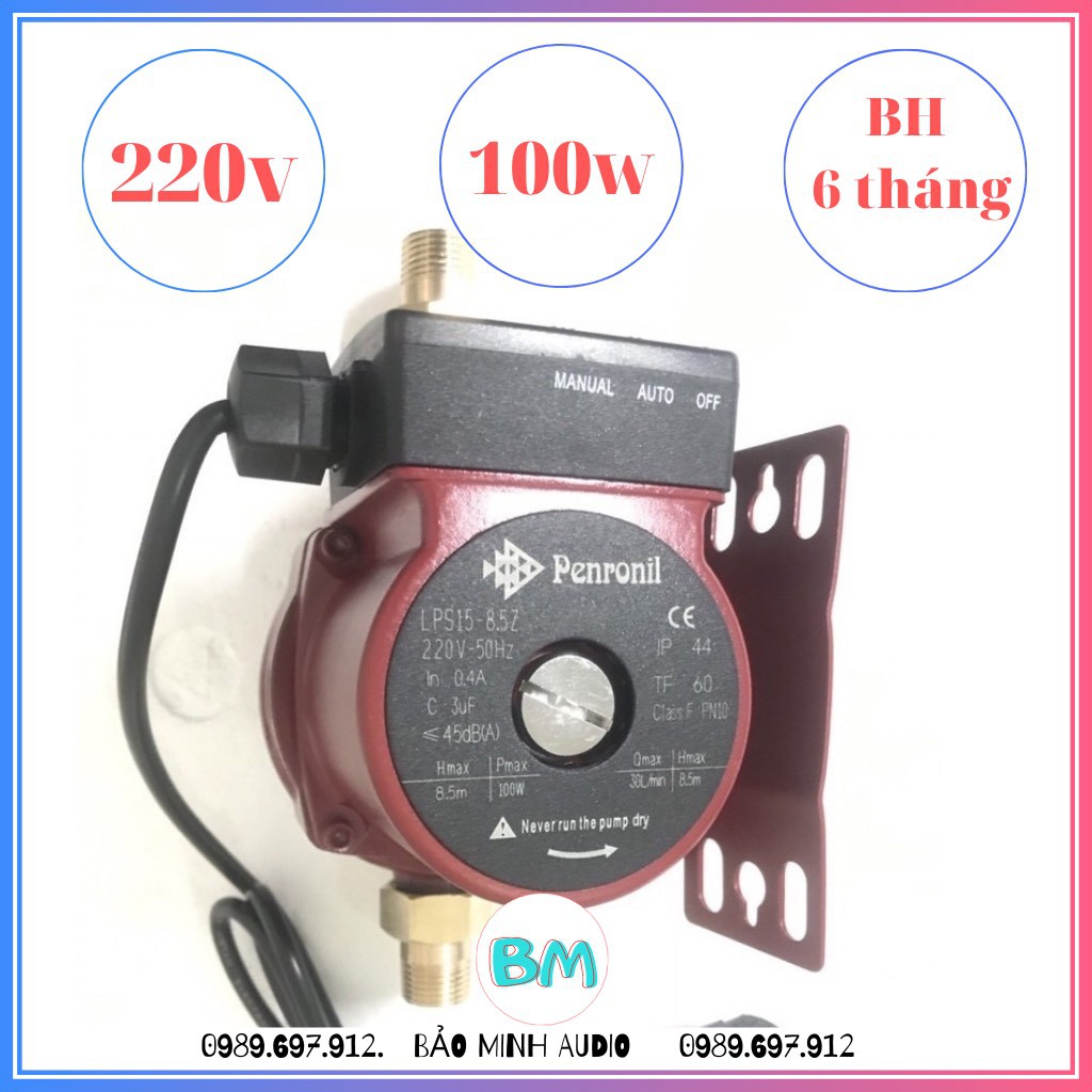 Máy bơm tăng áp Penronil 100W xuất xứ Italia giúp cải thiện tình trạng nước yếu