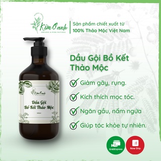 Dầu Gội Bồ Kết Thảo Mộc - Giảm Gãy Rụng, Nấm, Ngứa, Da Đầu - Kích Thích Mọc Tóc - Shop Thảo Mộc Kim Oanh
