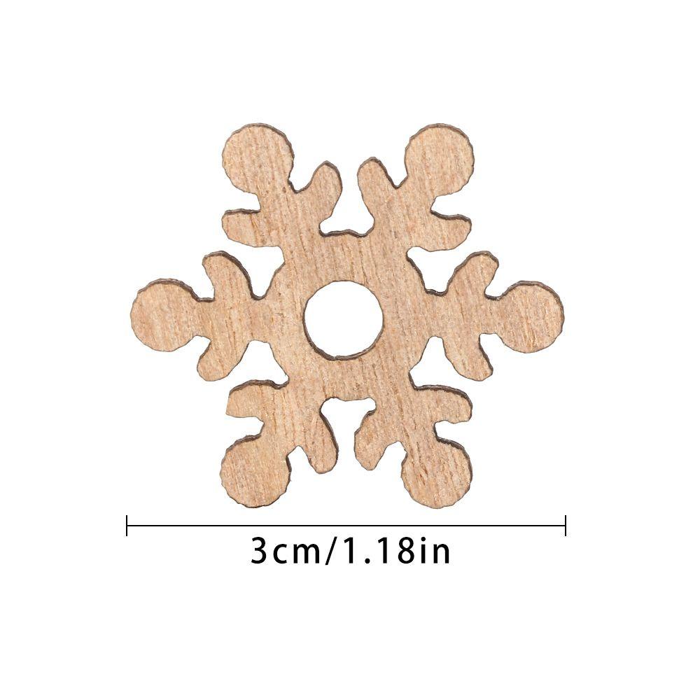 Set 50 Phụ Kiện Treo Trang Trí Cây Thông Giáng Sinh Bằng Gỗ Kiểu Hoạt Hình Dễ Thương
