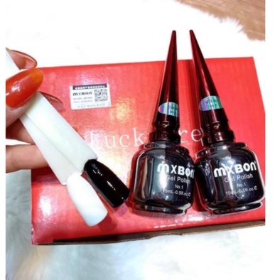 Sơn gel đen trắng, nước gạo, trắng ngà