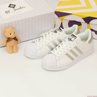 Giày Sneaker Adidas SuperStar Trắng Bạc (fullbox + freeship)