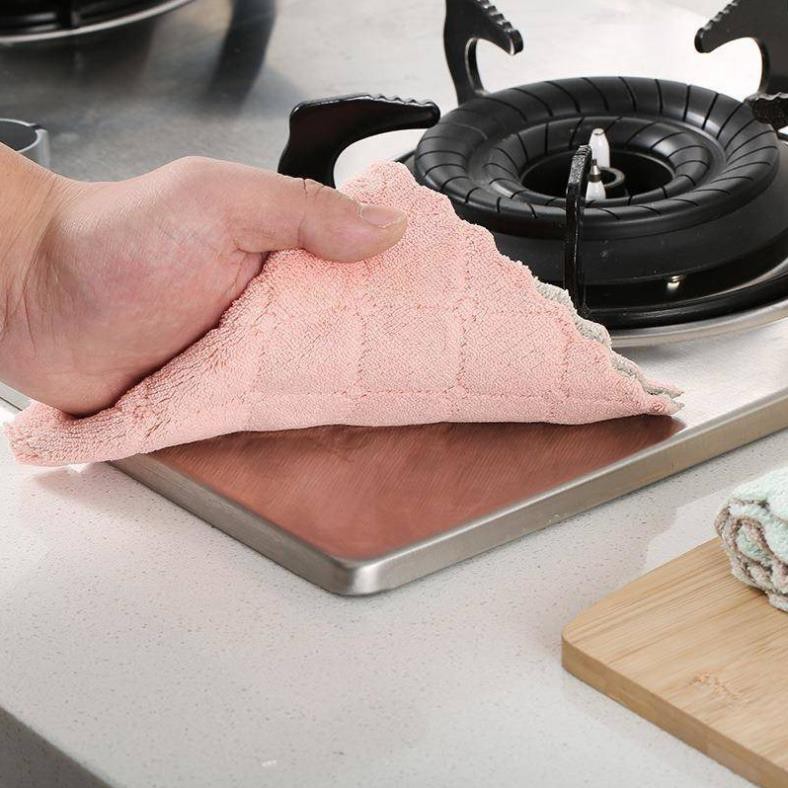 Khăn lau đa năng siêu thấm hút, khăn lau bếp mềm mại không thấm dầu dễ vệ sinh