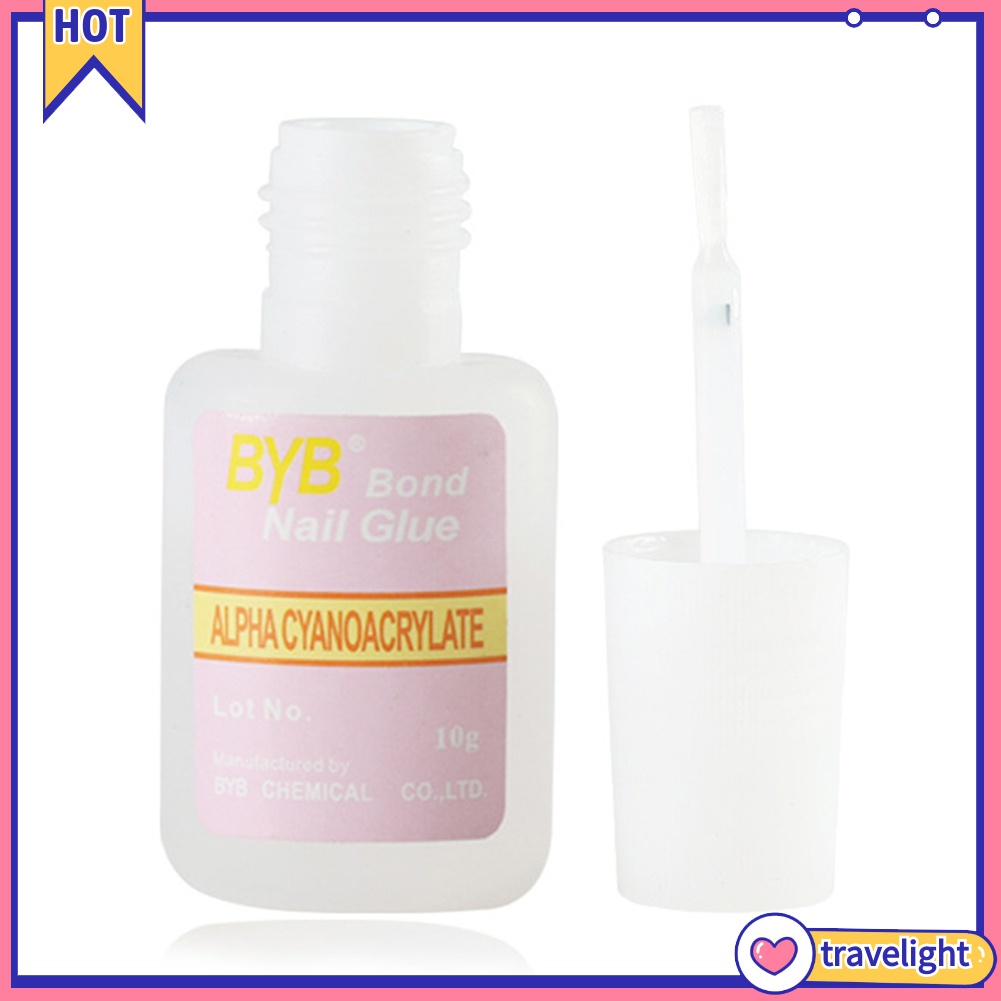 [Hàng mới về] Keo dán móng tay giả làm móng tay nghệ thuật tích hợp cọ 10g