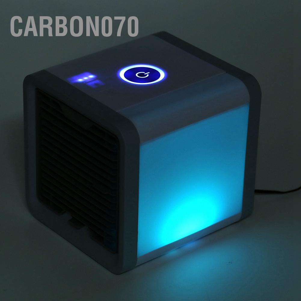 [Hàng HOT] Quạt Điều Hòa Mini - Máy Điều Hòa Hơi Nước  di động làm mát Với đèn LED đầy màu sắc【Carbon070】