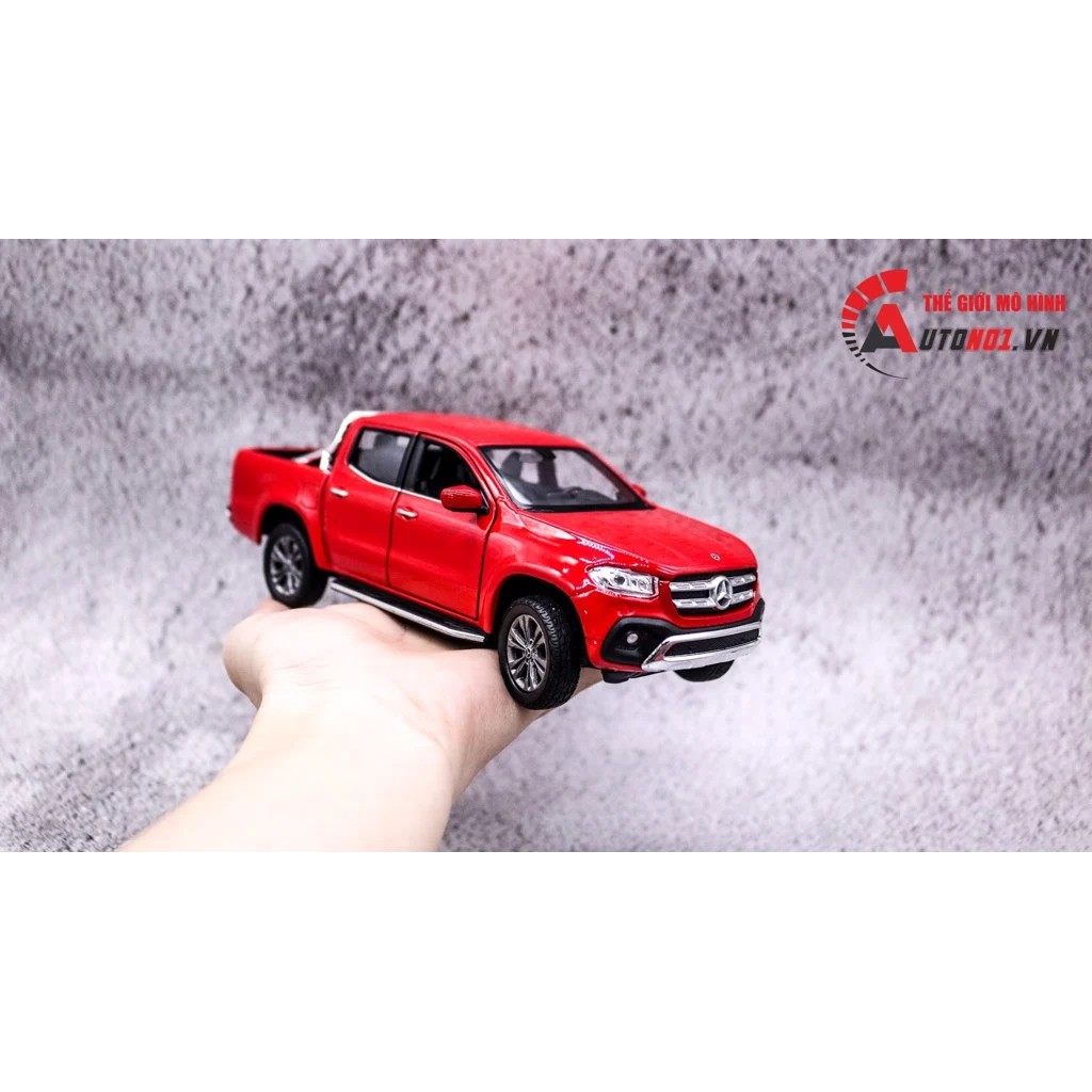 MÔ HÌNH XE BÁN TẢI MERCEDES - BENZ X - CLASS RED 1:27 WELLY 6682