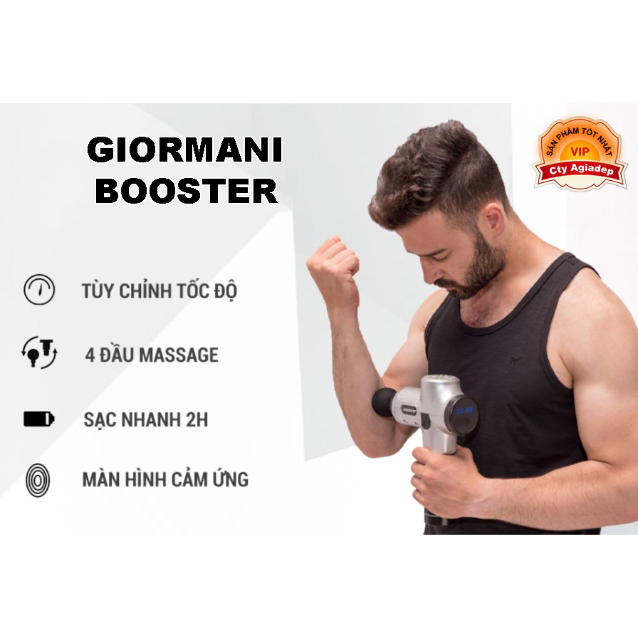 Súng Matxa cơ bắp săn chắc Siêu xịn Giormani Booster phòng Gym và Gymer chuyên nghiệp AM