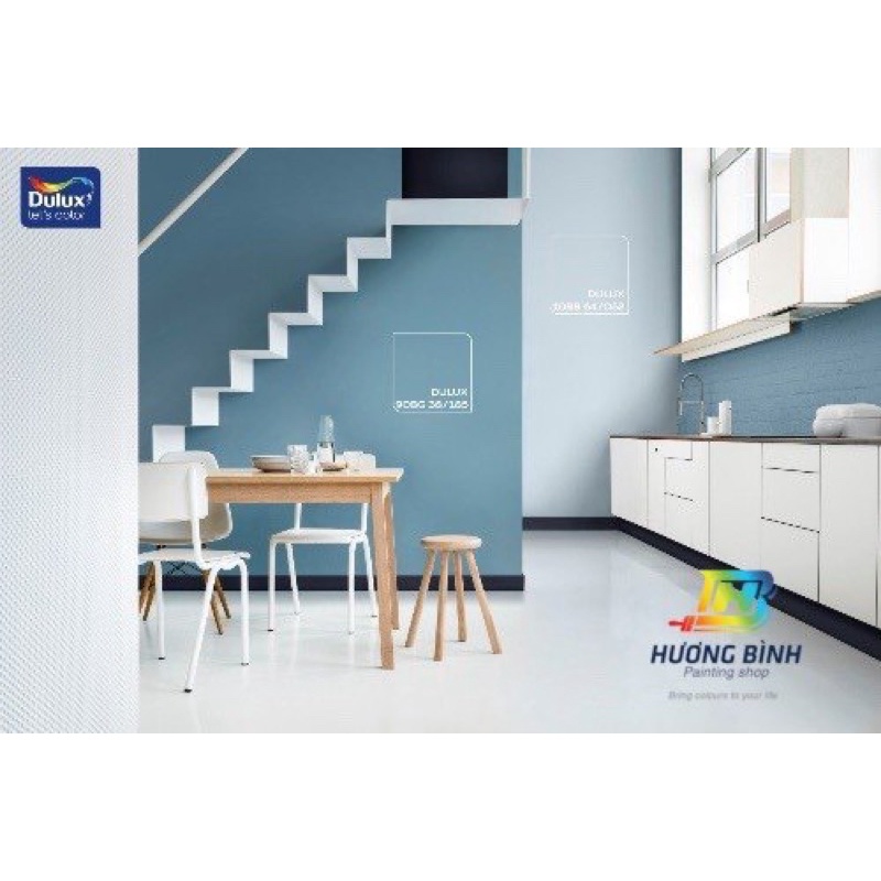 Sơn Dulux Easy Clean tông xanh dương (lon 1 lít)