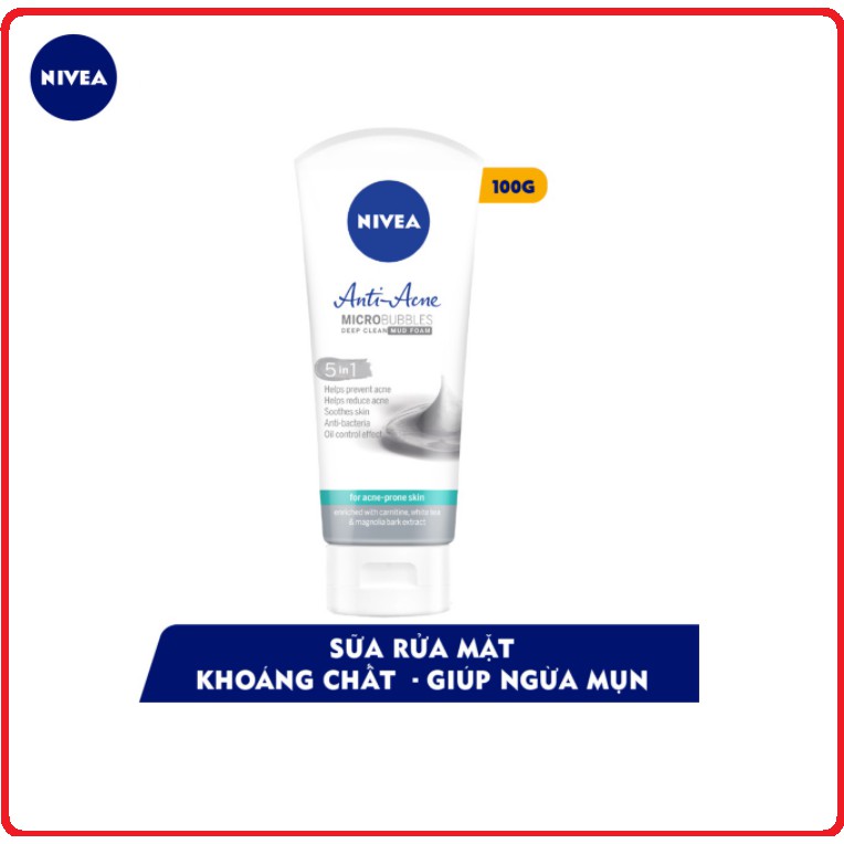Sữa Rửa Mặt NIVEA Nữ Tuýp