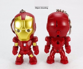 Móc khoá iron man có led âm thanh