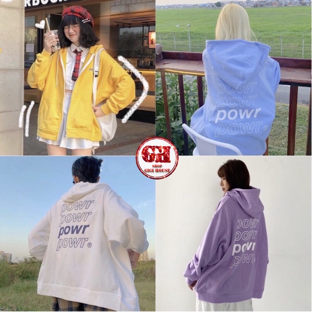 FREESHIP 50K - Áo Khoác Hoodie POWR 5 Màu Nam, Nữ Unisex